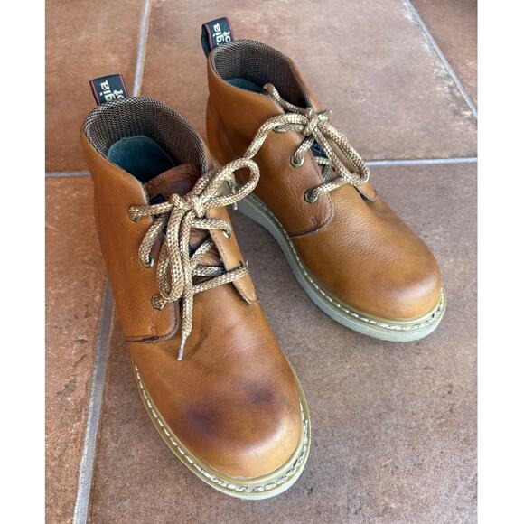 Georgia Boot Company Mens Rugged Brown Chukka Wedge Work Boots size 9.5 - Picture 2 of 15